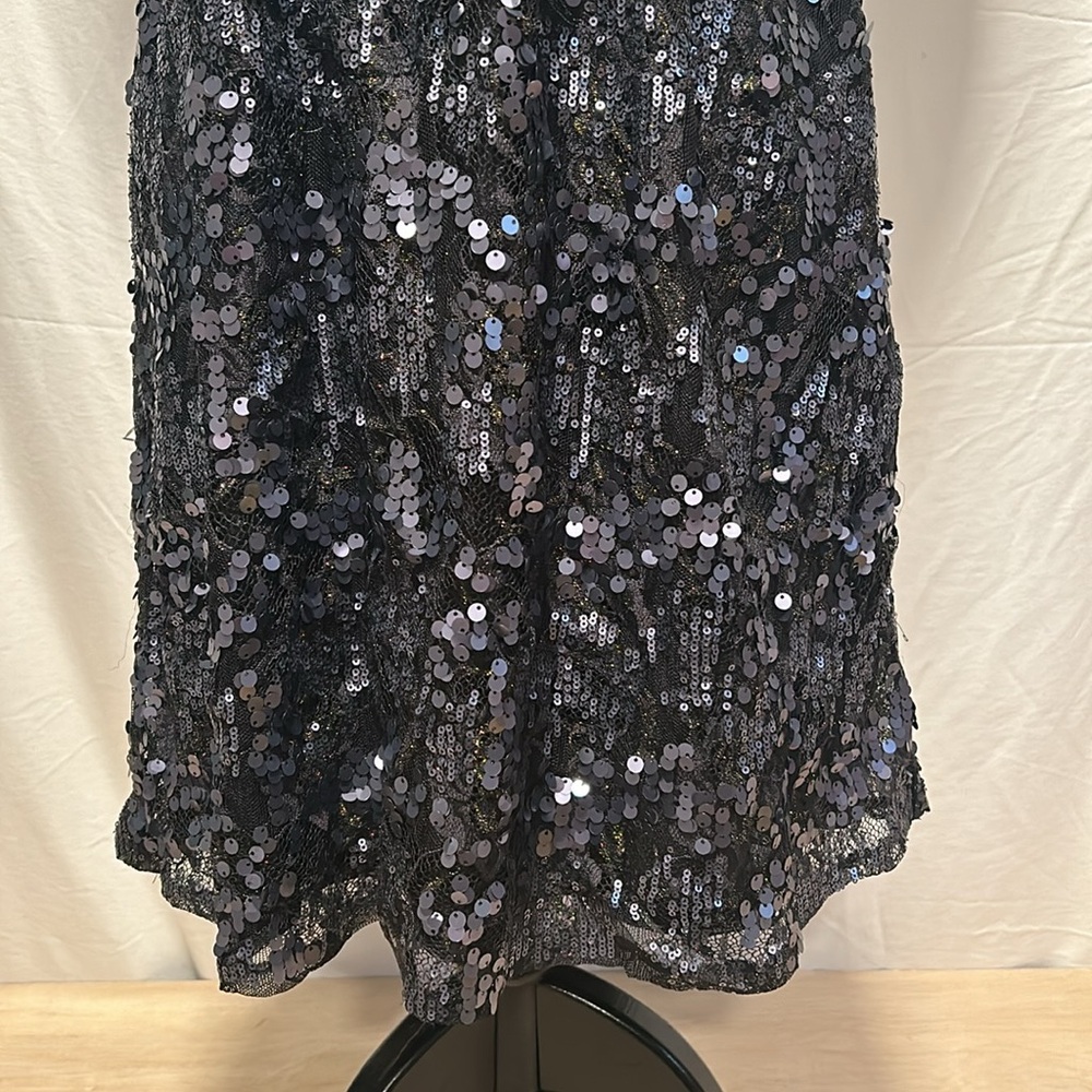 Express Black Sequin Dress Size Medium - Picture 3 of 9